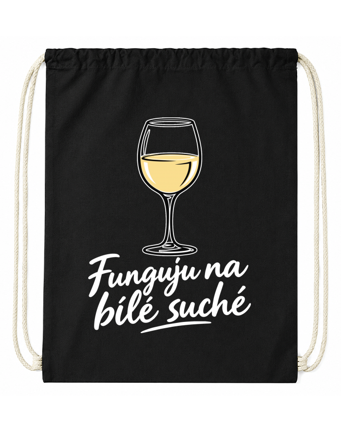 Bavlněný vak na záda – Funguju na bílé suché