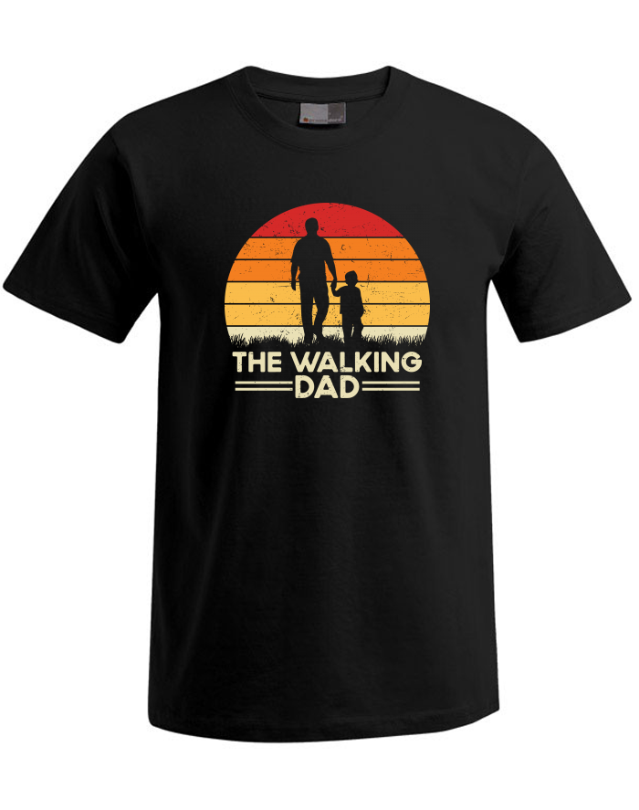 Pánské tričko Plus Size s krátkým rukávem pro tatínky The Walking Dad 2