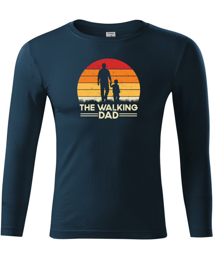 Unisex tričko s dlouhým rukávem pro tatínky The Walking Dad 2