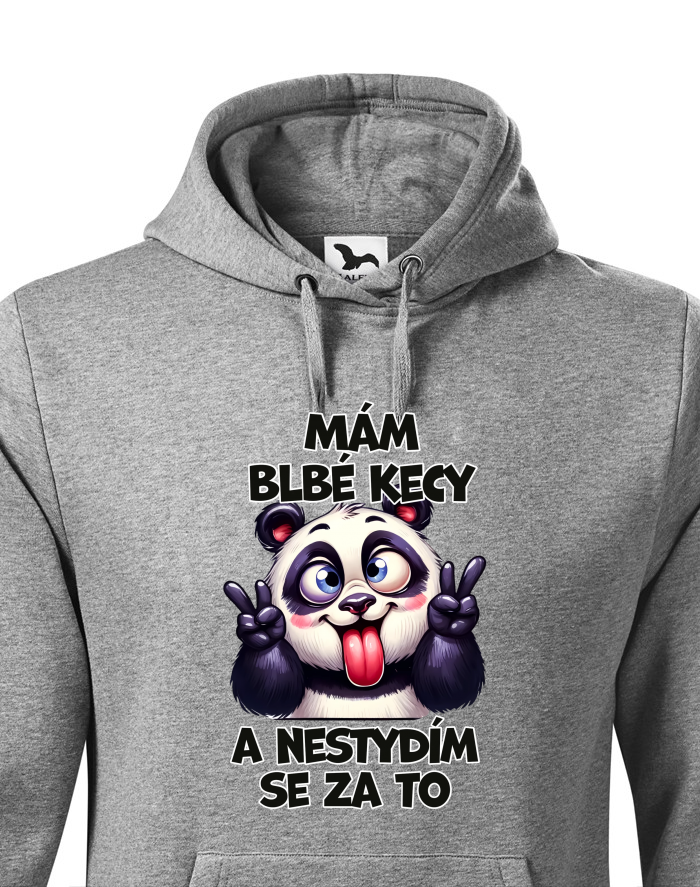 Pánská mikina s kapucí Panda - mám blbé kecy