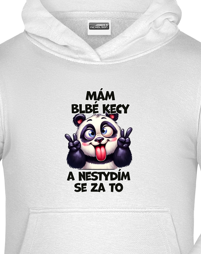 Dětská mikina s kapucí Panda - mám blbé kecy