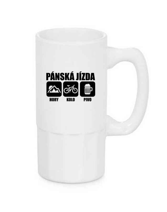 Pánská jízda 2 – úzký pivní půllitr