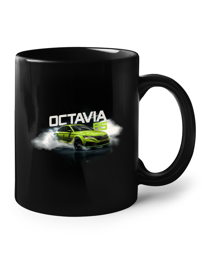 Černý hrnek Octavia RS
