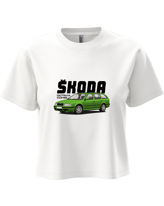 Dámský crop top Škoda Octavia Combi