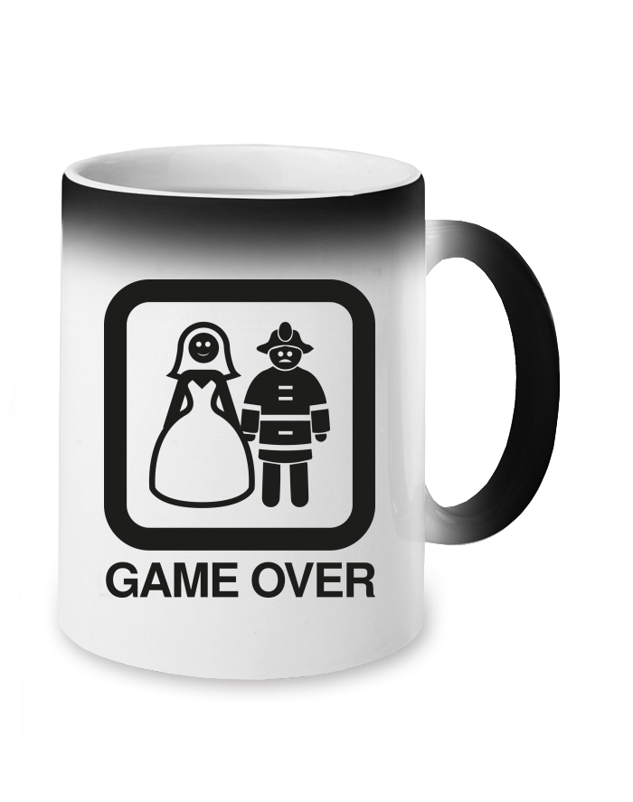 Magický měnící se hrnek Hasičská svatba Game over