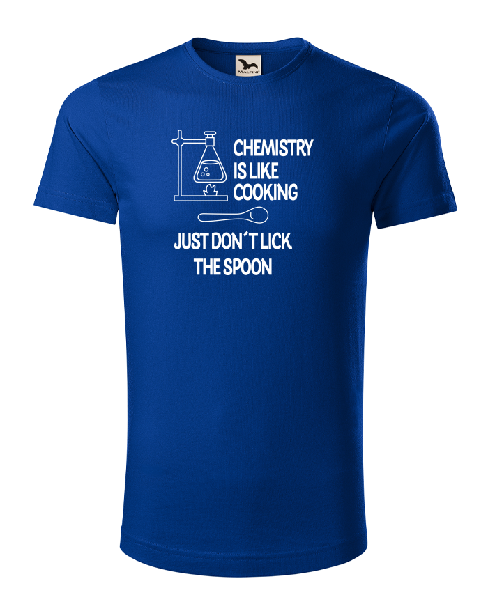Pánské tričko z bio bavlny Chemistry is like Cooking