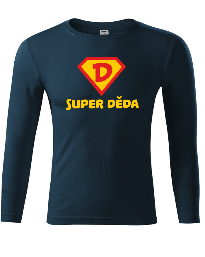 Super děda - tričko s dlouhým rukávem