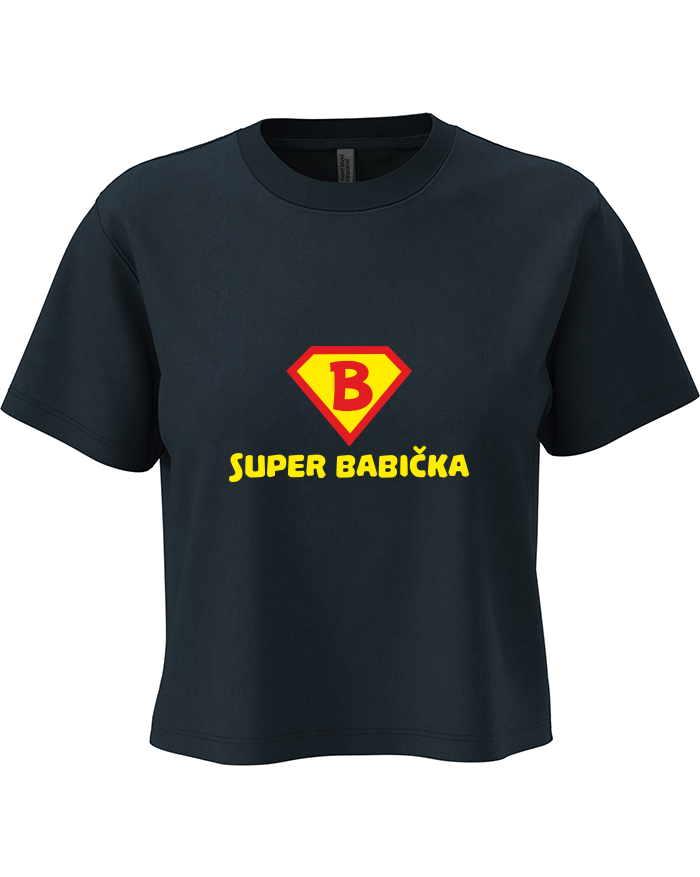 Dámský crop top Super babička