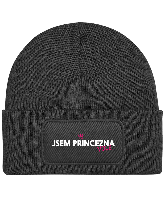 Dětská čepice Patch s potiskem Jsem princezna vole