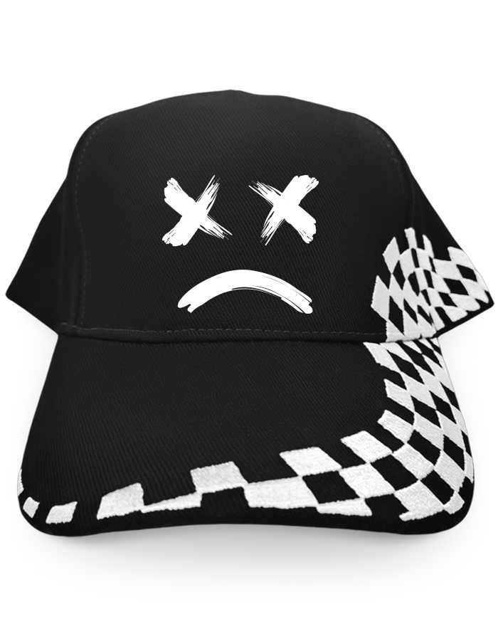 Kšiltovka Grand Prix s potiskem Sad face