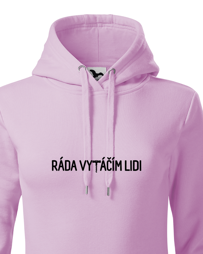 Dámská mikina s kapucí - Ráda vytáčím lidi