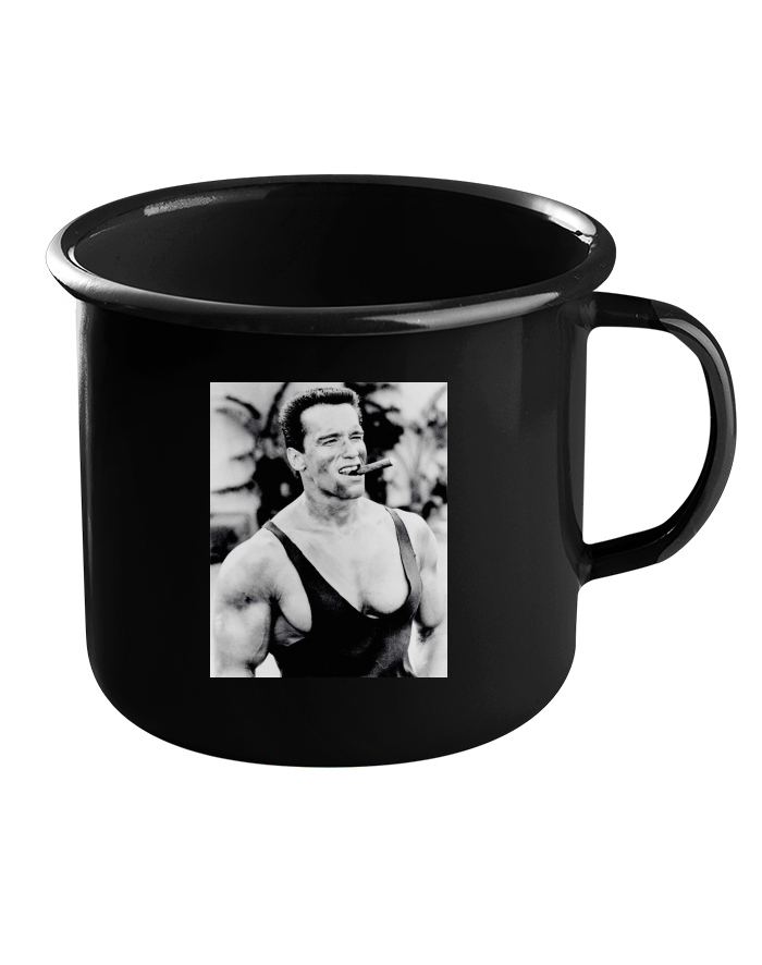 Plechový hrneček Arnold Schwarzenegger