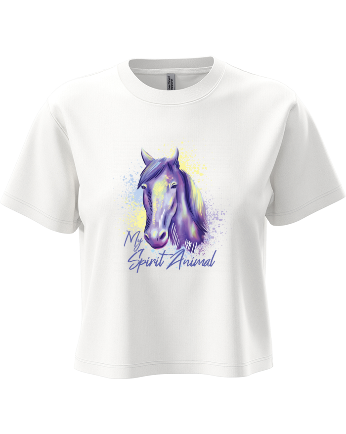 Dámský crop top Kůň – My Spirit Animal