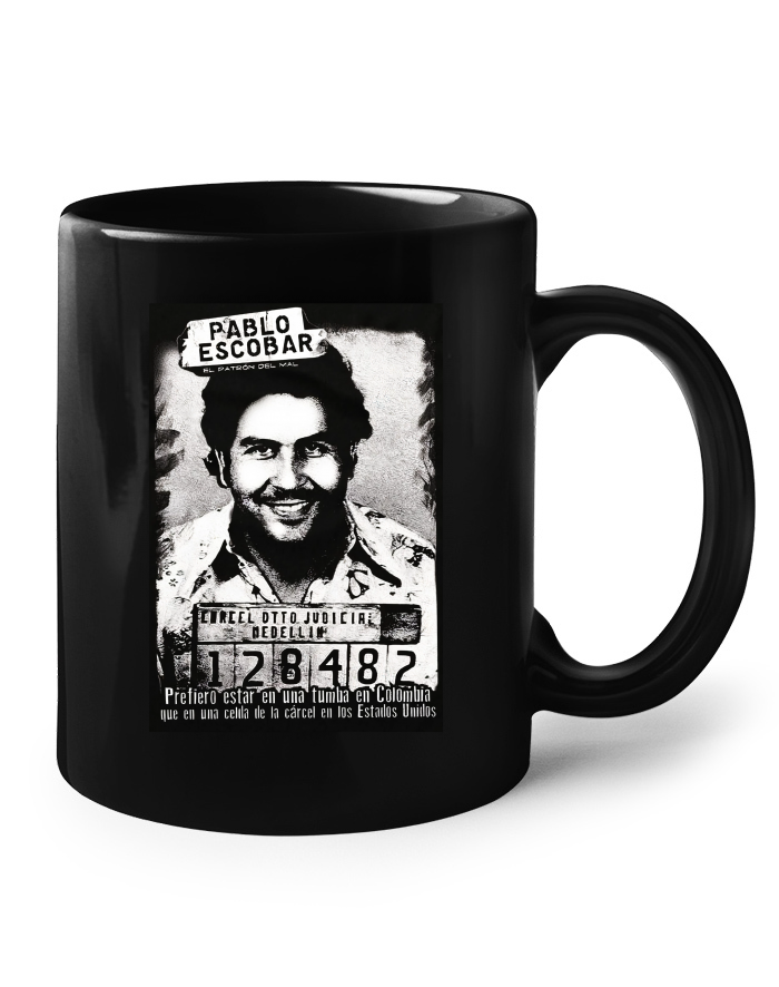 Keramický hrnek Pablo Escobar - černý