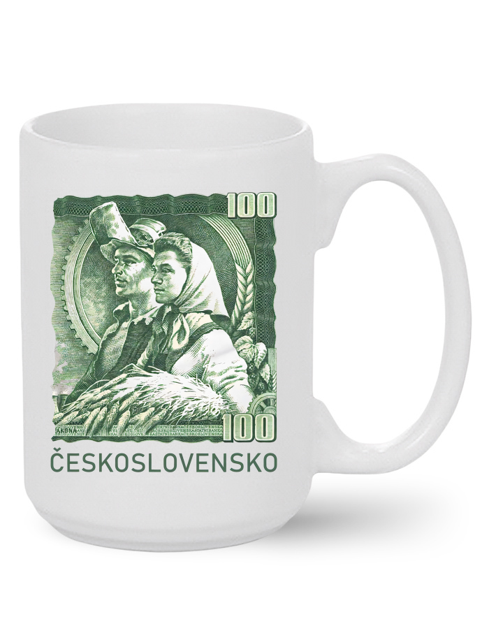 Keramický hrnek 100 Kč Československo