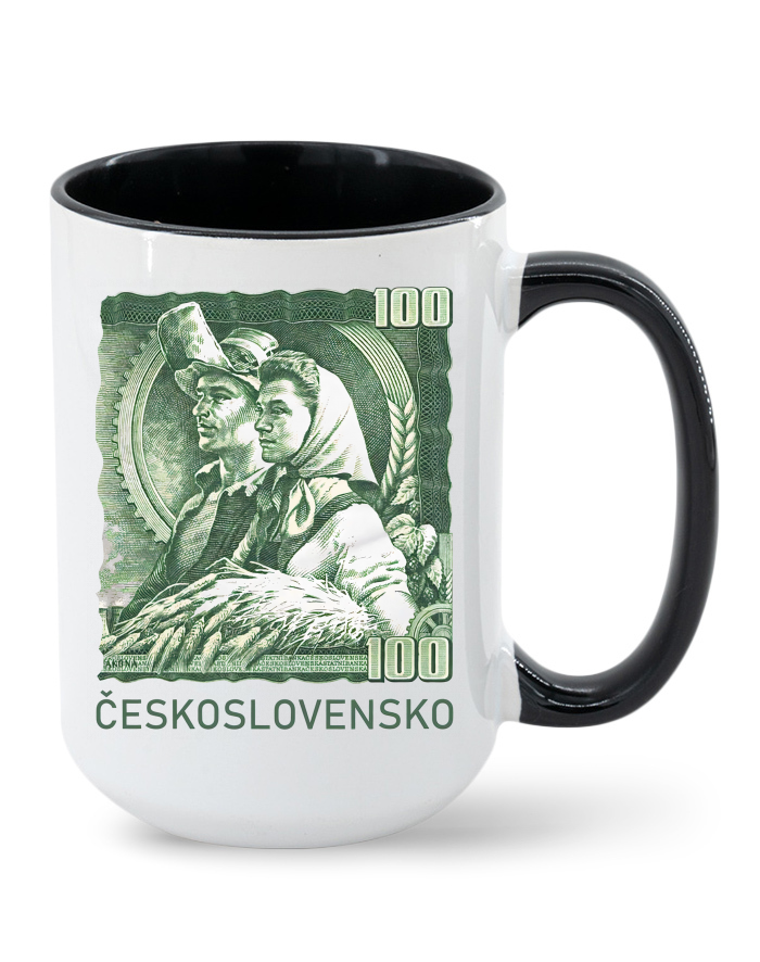 Keramický hrnek MAX 100 Kč Československo