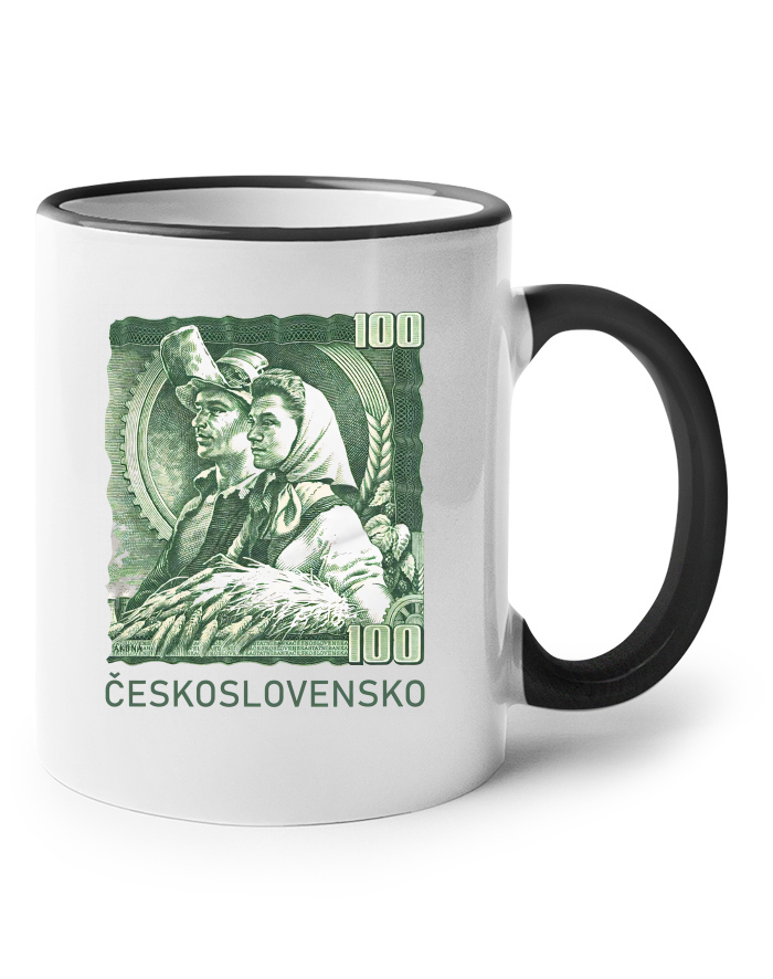 Keramický hrnek 100 Kč Československo