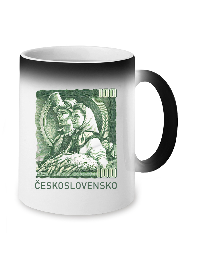 Magický měnící se hrnek 100 Kč Československo