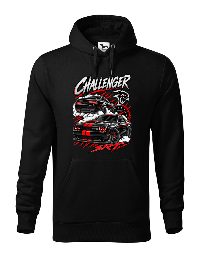 Pánská mikina s kapucí Dodge Challenger SRT