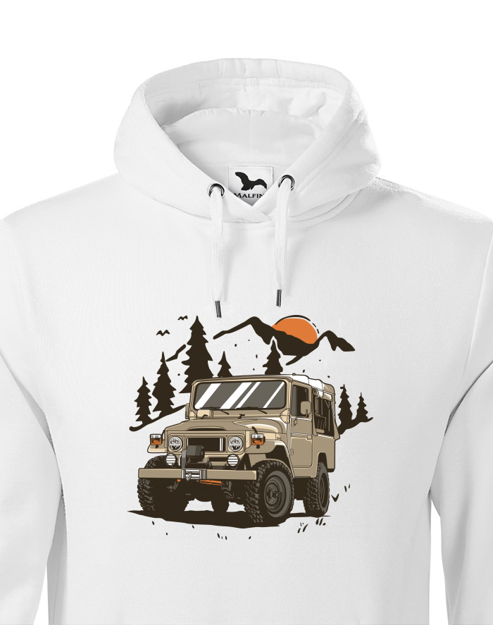 Pánská mikina s kapucí – Toyota Land Cruiser