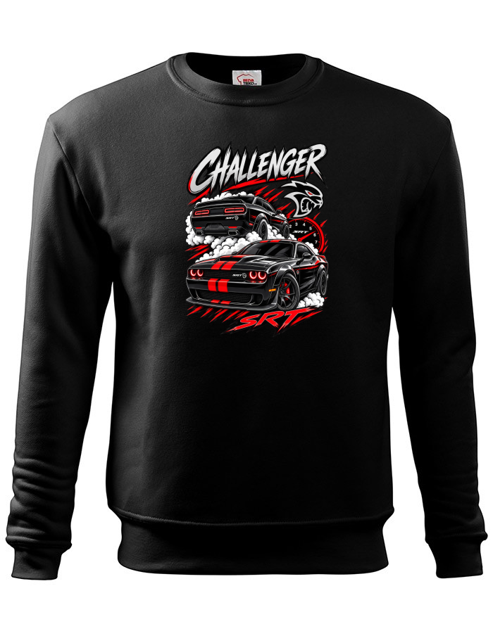 Pánská mikina bez kapuce Dodge Challenger SRT