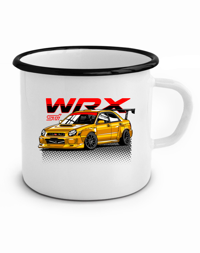 Plechový hrneček Subaru WRX STI Bugeye