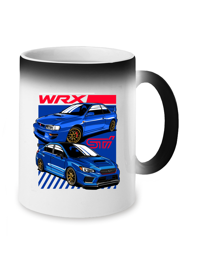 Magický měnící se hrnek Subaru WRX STI 2