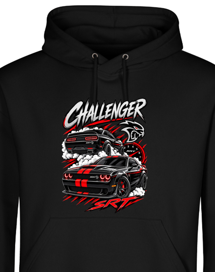 Pánská mikina s kapucí Dodge Challenger SRT