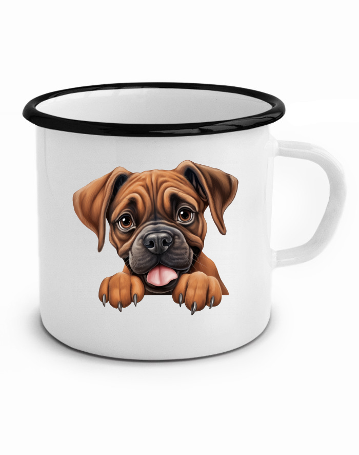 Plechový hrneček Boxer