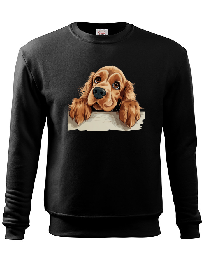 Pánská mikina bez kapuce s anglickým kokršpanělem
