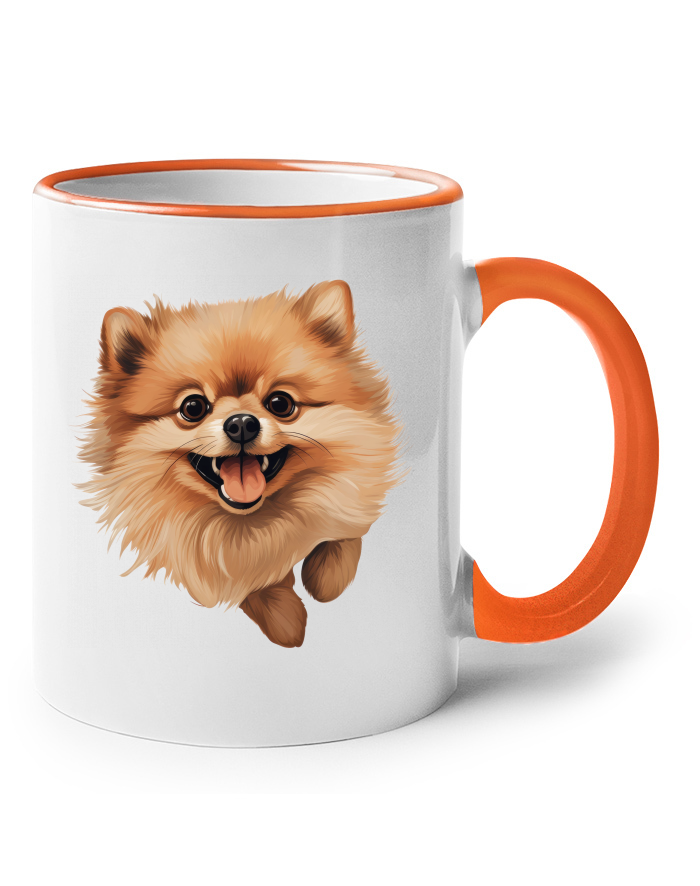 Keramický hrnek Pomeranian – barevné ucho