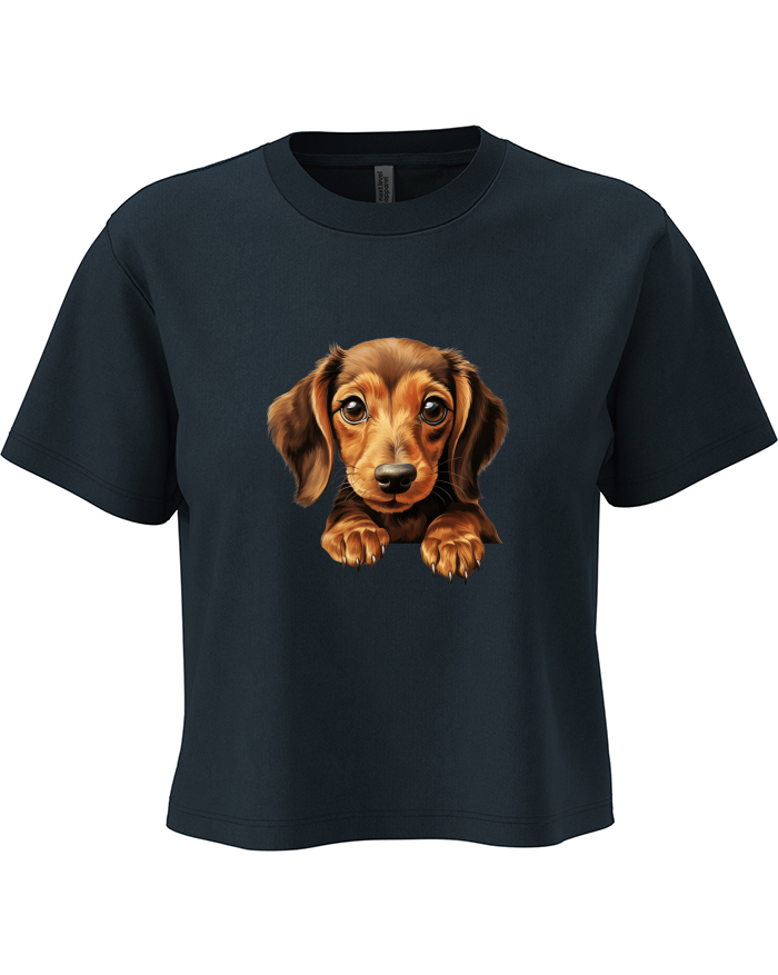Dámský crop top Jezevčík