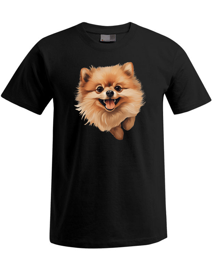 Pánské tričko Plus Size Pomeranian Špic