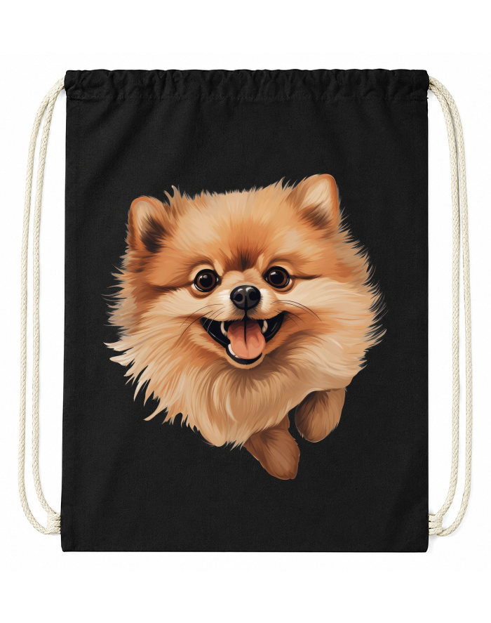 Bavlněný vak na záda Pomeranian Špic