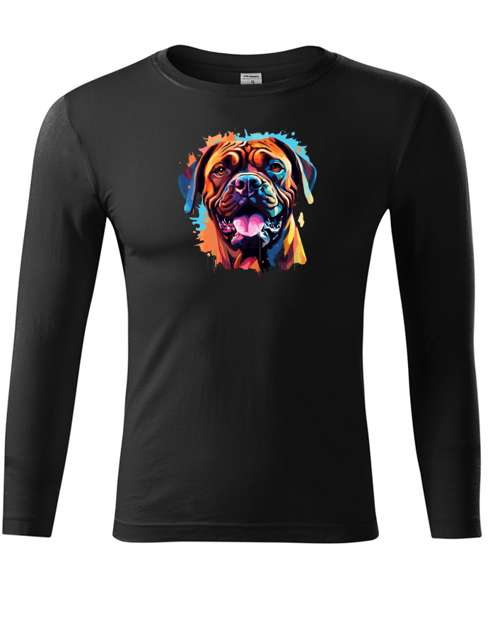 Bulmastif – unisex tričko s dlouhým rukávem