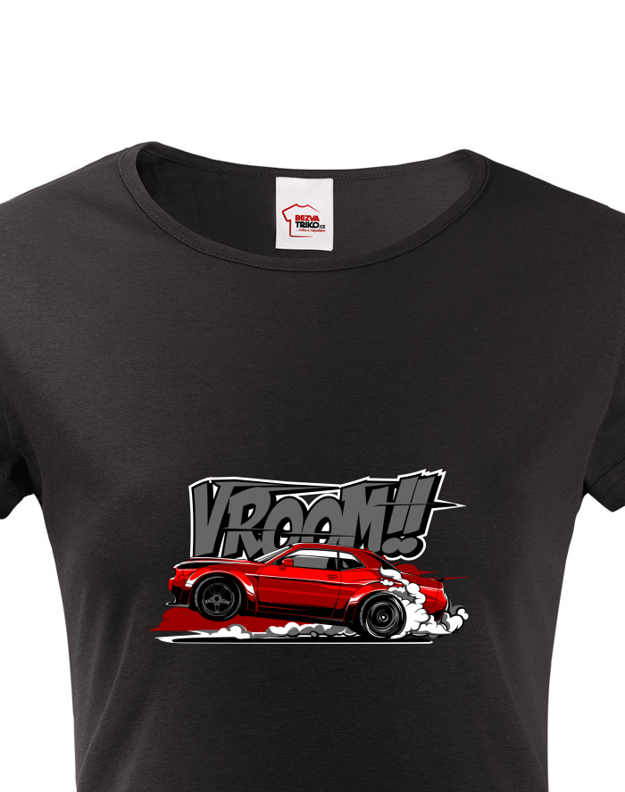 Dámské tričko Dodge Challenger Vroom
