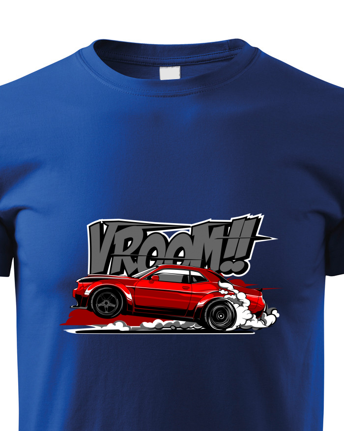 Dětské tričko Dodge Challenger Vroom
