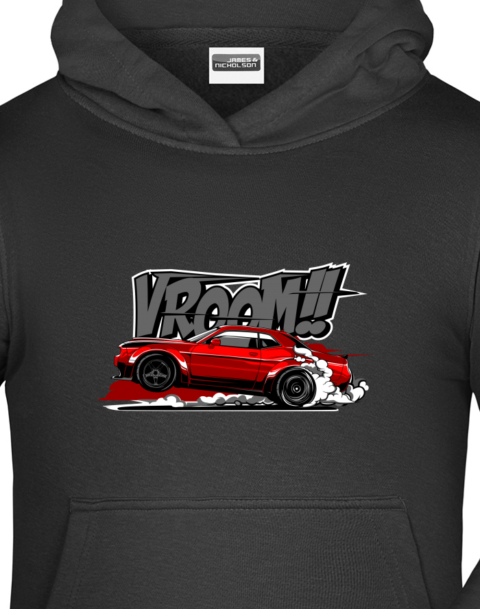 Dětská mikina s kapucí Dodge Challenger