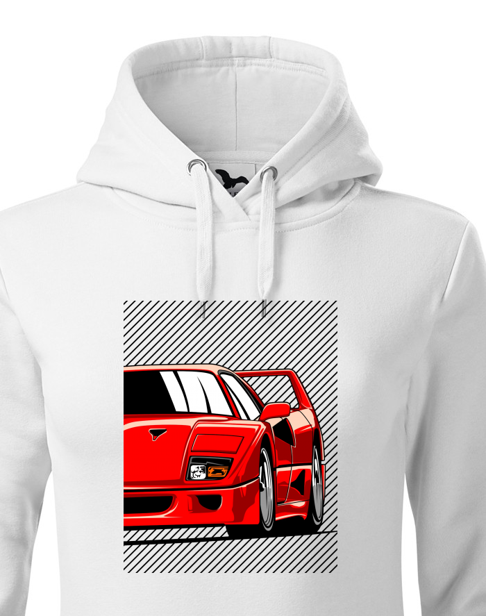 Dámská mikina s kapucí Ferrari F40