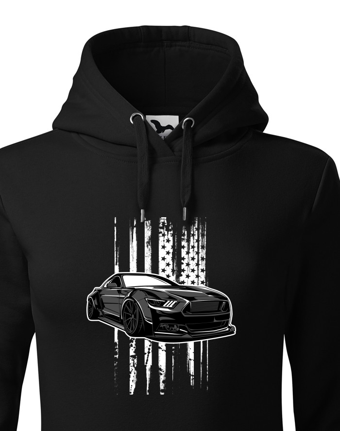 Dámská mikina s kapucí Ford Mustang