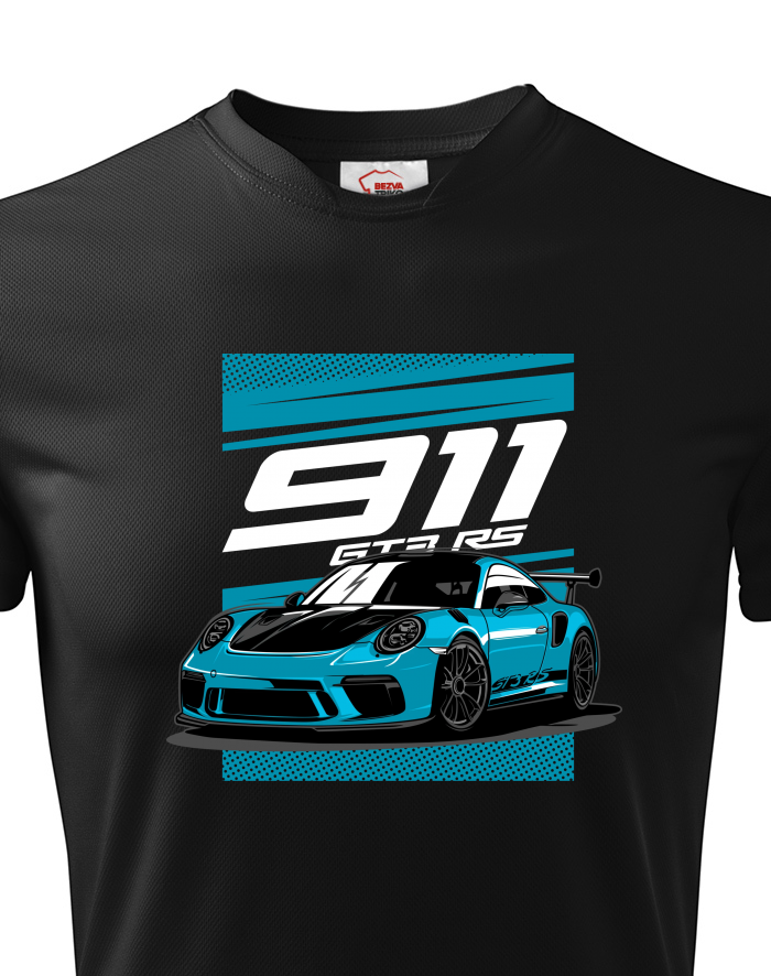 Dětské funkční tričko Porsche 911 GT3 RS blue