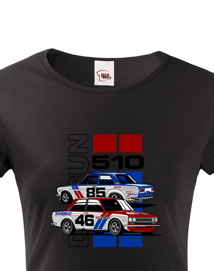 Dámské tričko BRE Datsun 510 – dvě závodní legendy