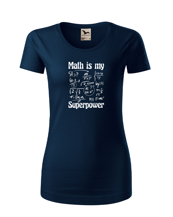 Dámské bio tričko Math is my superpower