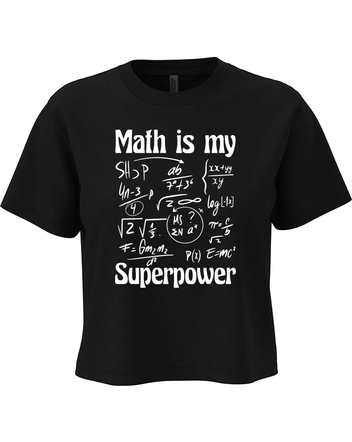 Dámský crop top Math is my superpower