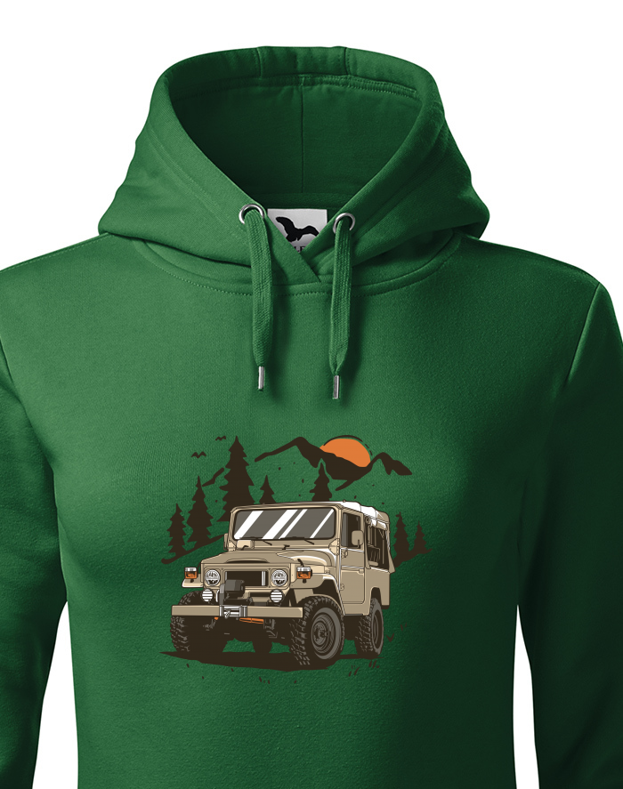 Dámská mikina s kapucí Toyota Land Cruiser