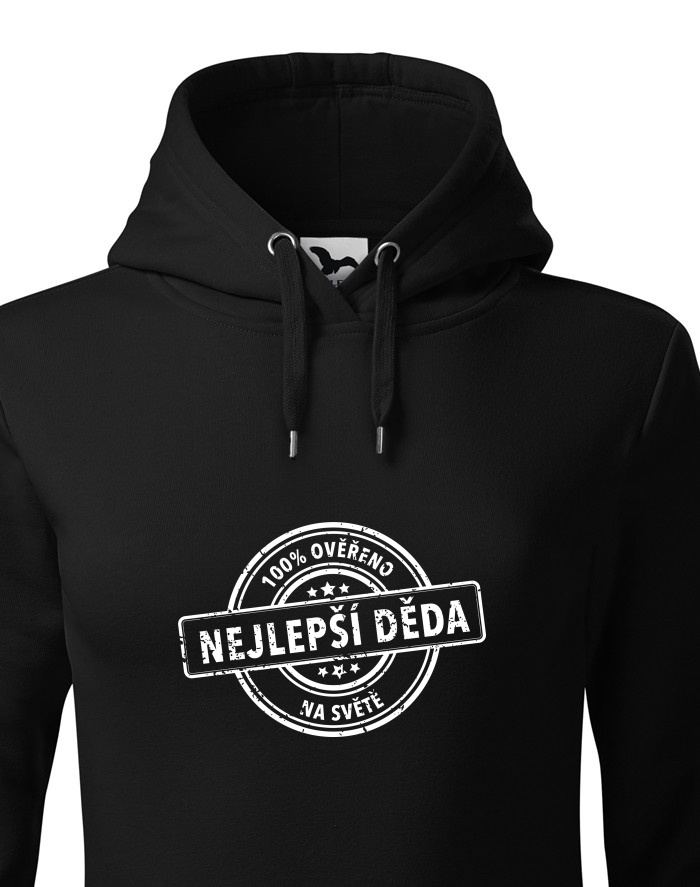 Dámská mikina s kapucí Nejlepší děda na světě 2