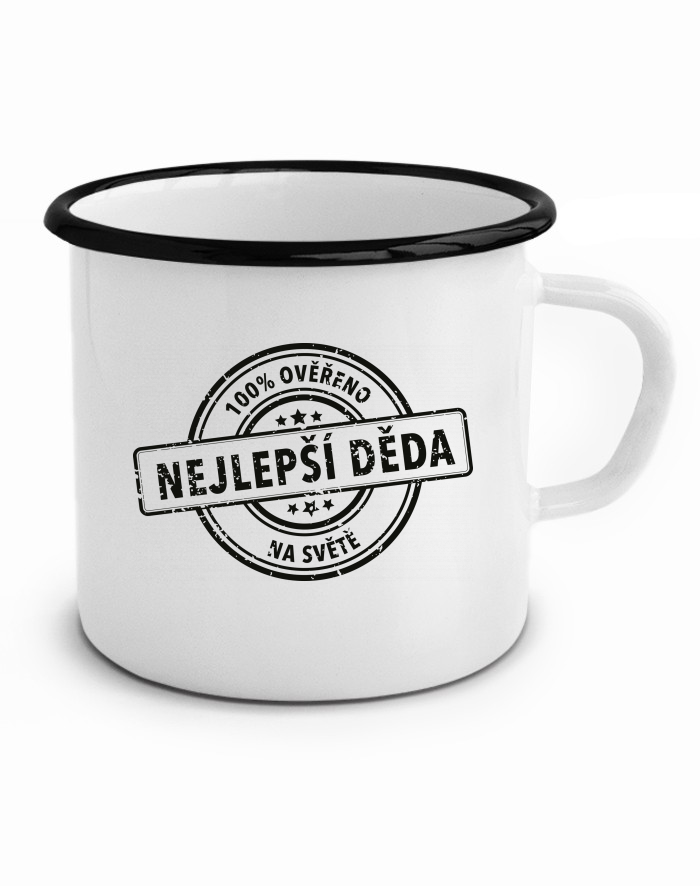 Plechový hrneček Nejlepší děda na světě 2