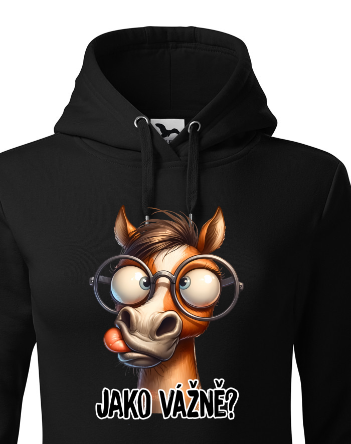 Dámská mikina s kapucí Jako vážně?