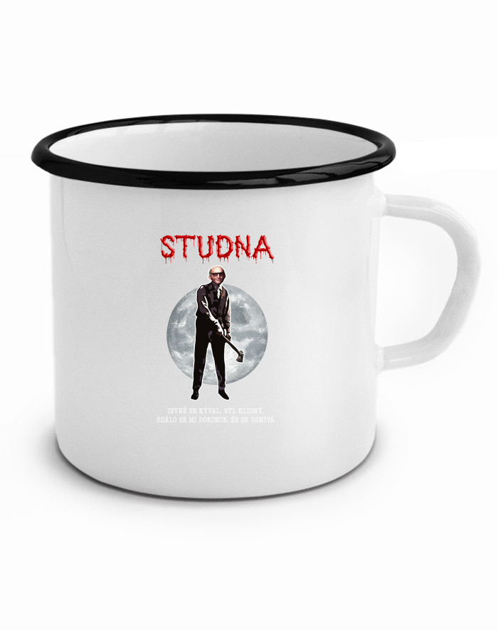Plechový hrneček Studna