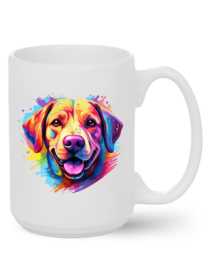 Keramický hrnek MAX s barevným labradorem